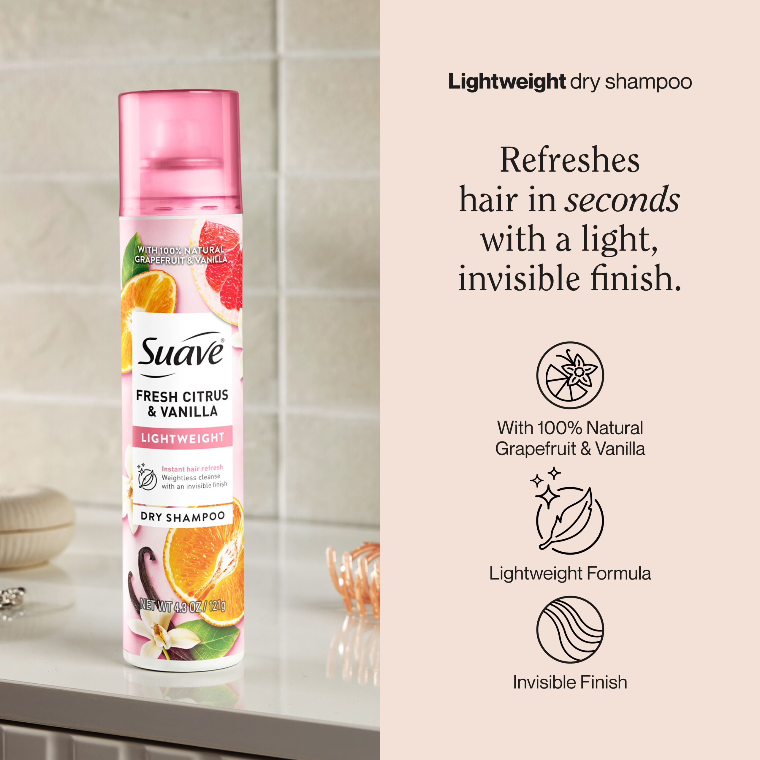 Fresh Citrus & Vanilla Lightweight Dry Shampoo - Image 2