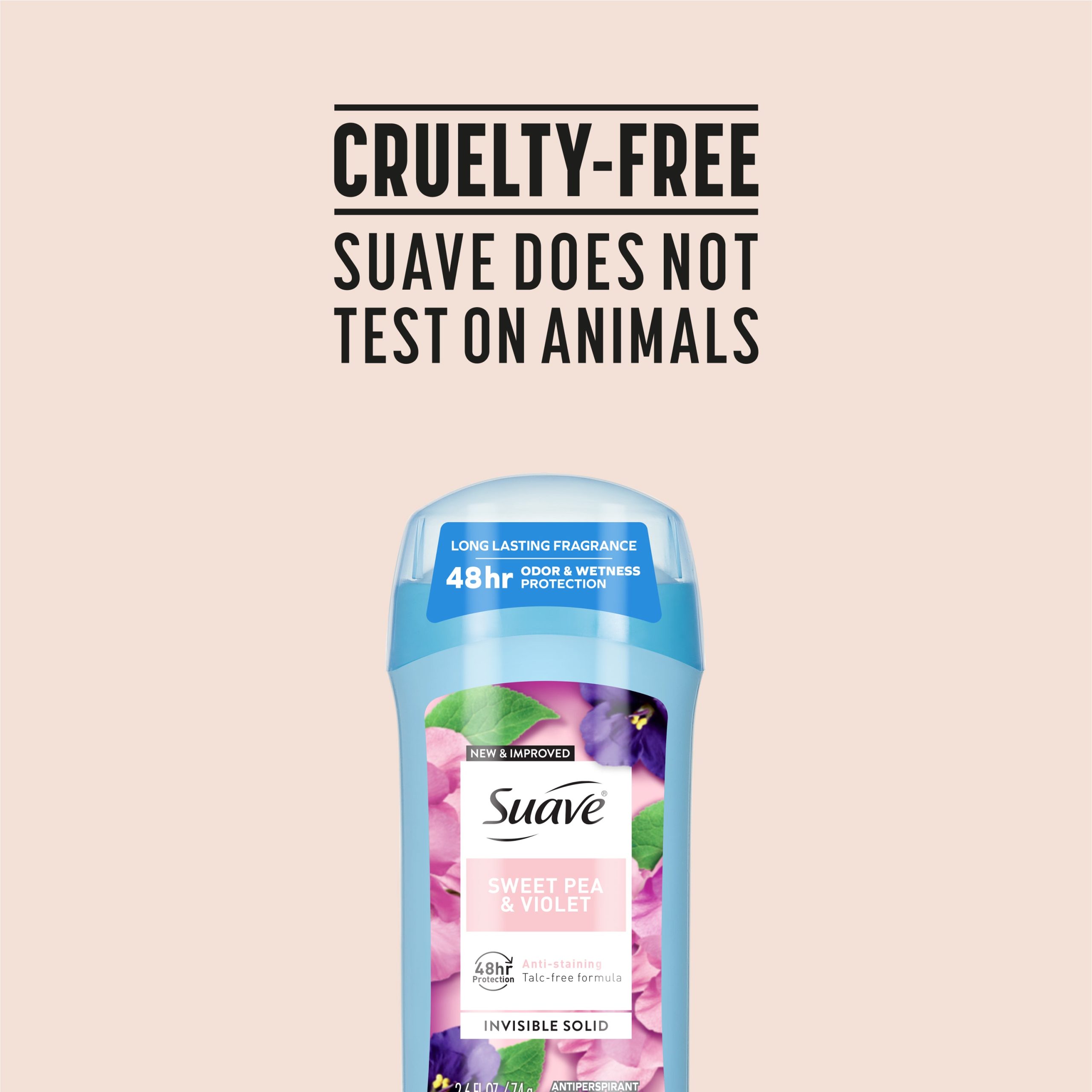 Sweet Pea & Violet Invisible Solid Antiperspirant Deodorant Stick - Image 8