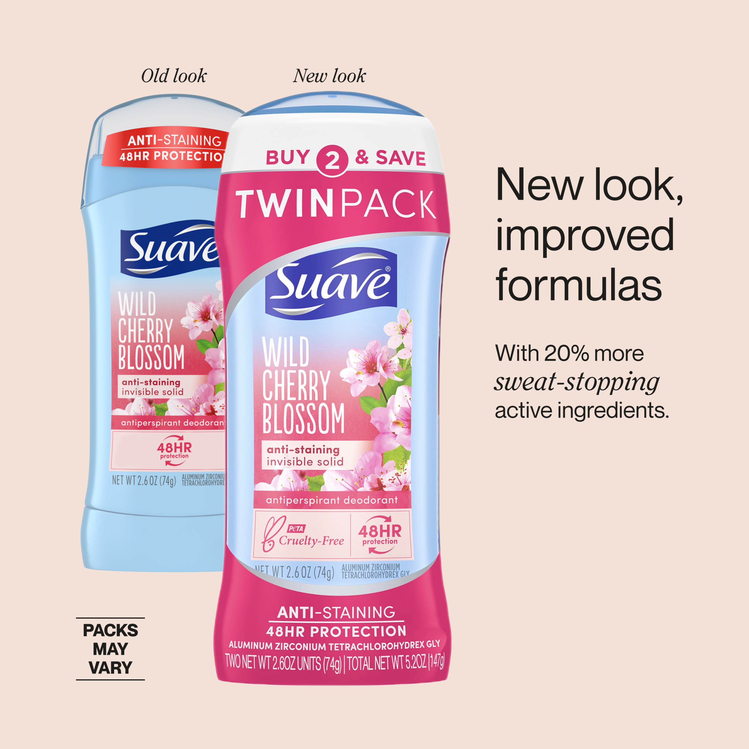 Wild Cherry Blossom Invisible Solid Antiperspirant Deodorant Stick - Image 2