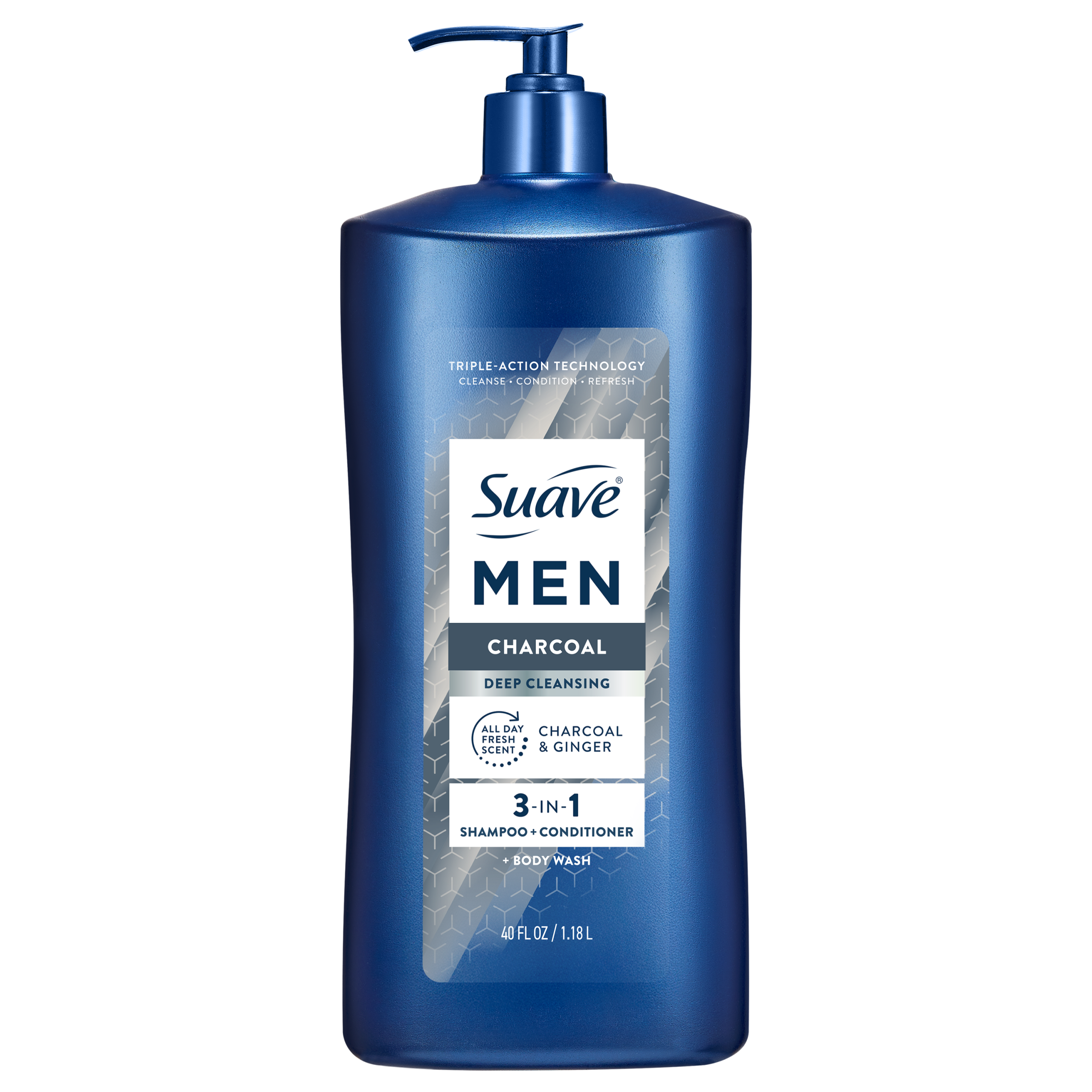 Men's Charcoal 3-in-1 Shampoo Conditioner & Body Wash - Image 11