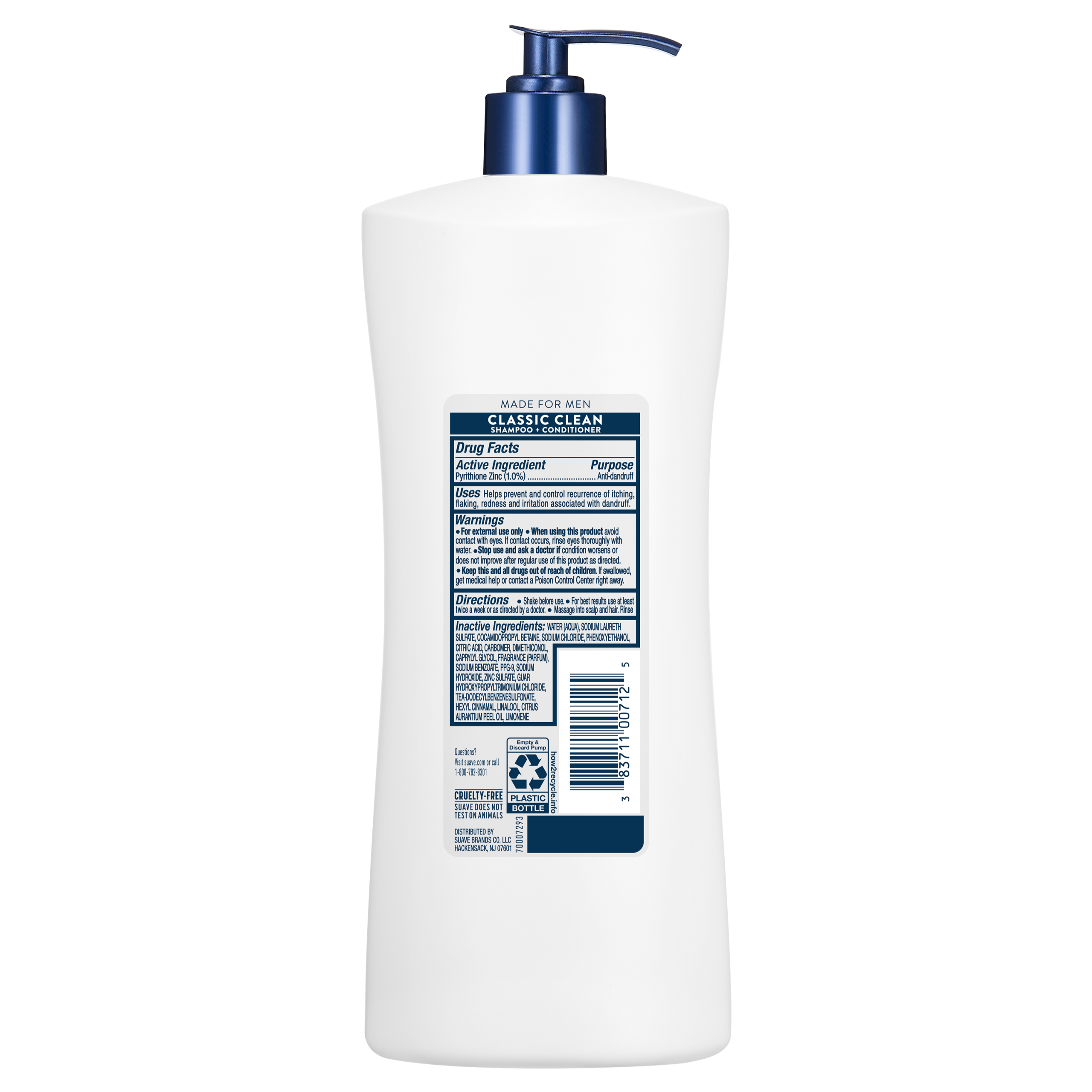 Classic Clean Men's 2-in1 Anti Dandruff Shampoo & Conditioner - Image 9