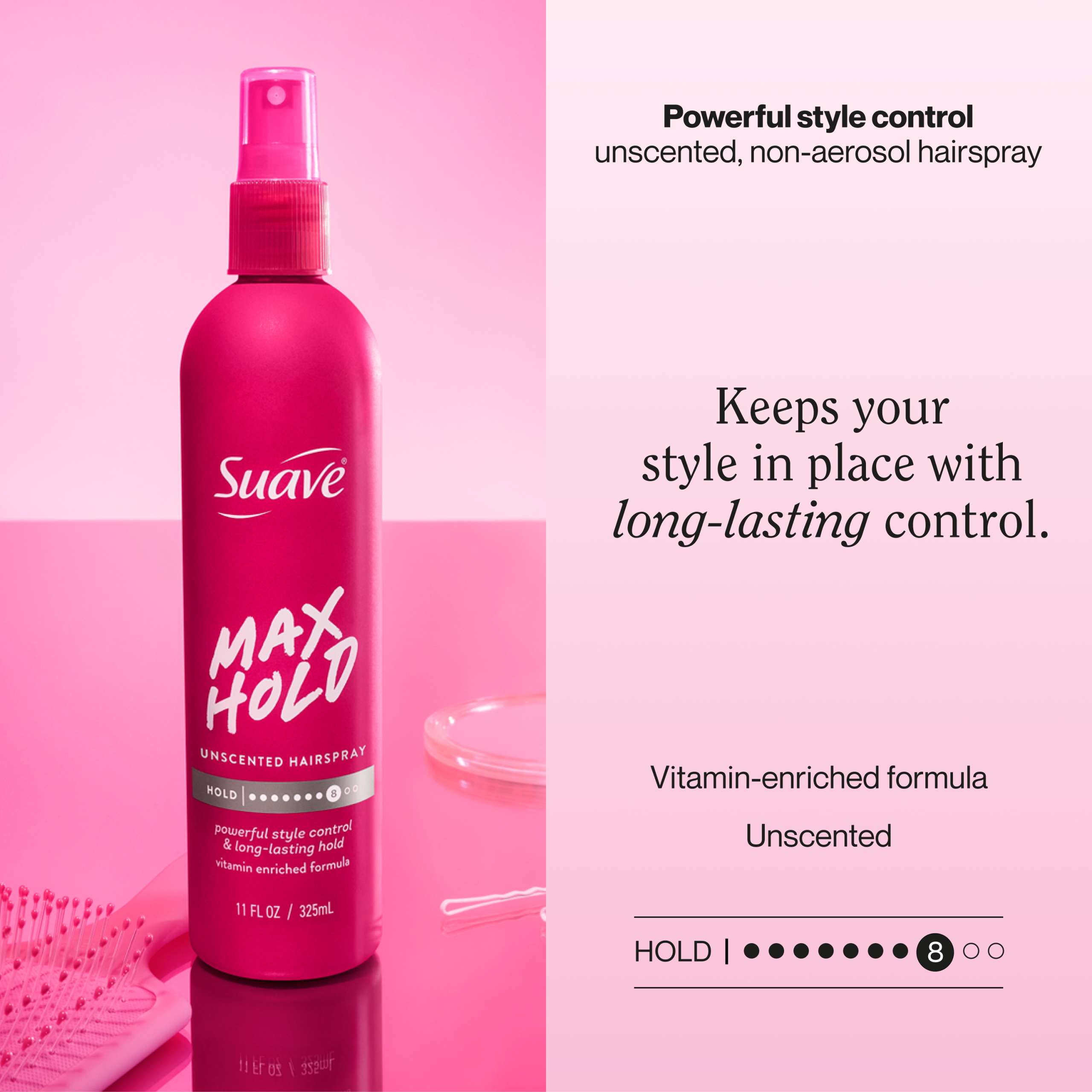 Max Hold Unscented Non-Aerosol Hairspray - Image 3