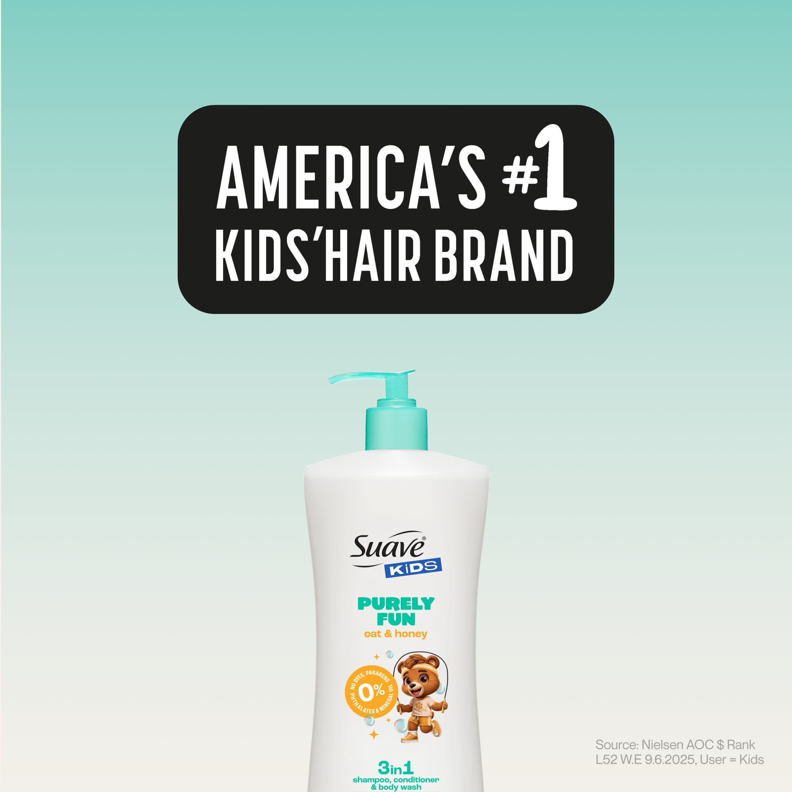 Kids Purely Fun Oat & Honey 3-in-1 Shampoo. Conditioner & Body Wash - Image 6